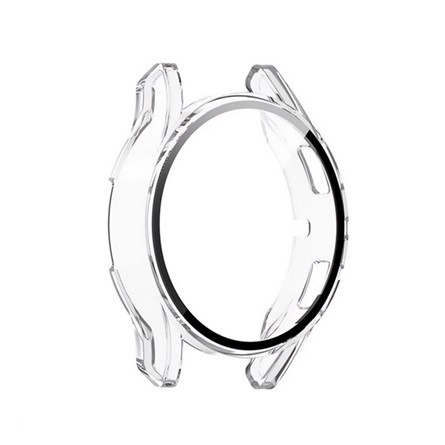 Gigapack Samsung Watch 4 eSIM 40mm Gigapack Műanyag keret BUMPER, ütésállóság + kijelzővédő üveg, ÁTLÁTSZÓ