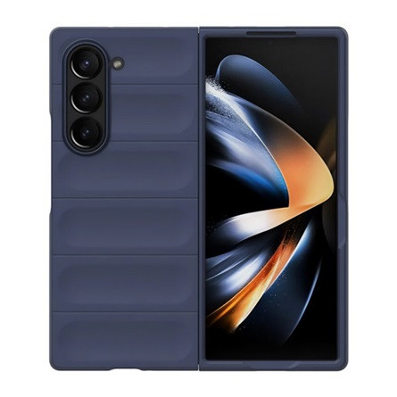 Gigapack Samsung Z Fold6 5G Gigapack Műanyag telefonvédő ütésállóság, 3D, SÖTÉTKÉK