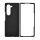 Gigapack Samsung Z Fold6 5G GIGAPACK Szilikon telefonvédő mikrofiber plüss belső, matt, FEKETE