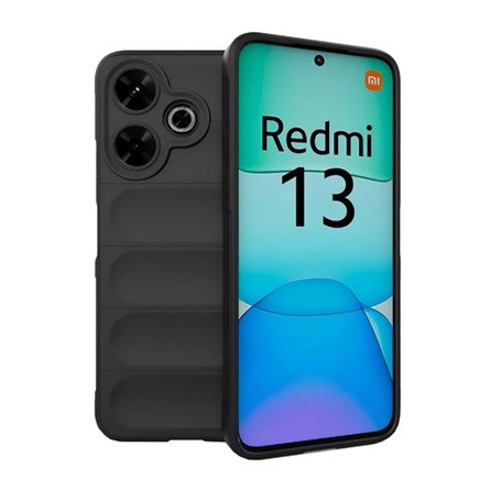 Gigapack Redmi 13 4G Gigapack Szilikon telefonvédő ütésállóság, 3D, FEKETE
