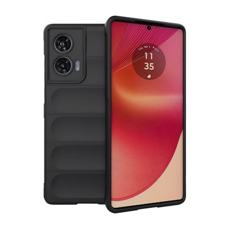 Gigapack Motorola Edge 50 Fusion 5G GIGAPACK Szilikon telefonvédő ütésállóság, 3D, FEKETE