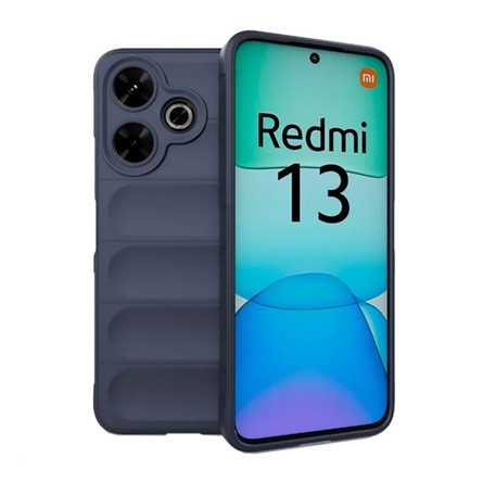 Gigapack Redmi 13 4G Gigapack Szilikon telefonvédő ütésállóság, 3D, SÖTÉTKÉK