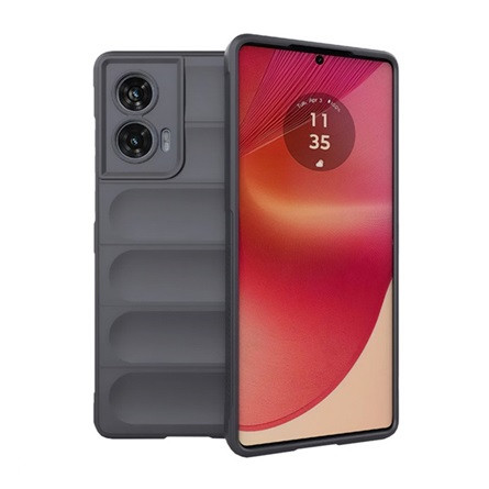 Gigapack Motorola Edge 50 Fusion 5G Gigapack Szilikon telefonvédő ütésállóság, 3D, SÖTÉTSZÜRKE