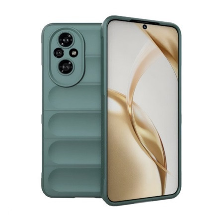 Gigapack Honor 200 5G Gigapack Szilikon telefonvédő ütésállóság, 3D, SÖTÉTZÖLD