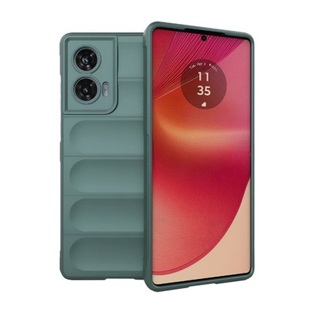 Gigapack Motorola Edge 50 Fusion 5G Gigapack Szilikon telefonvédő ütésállóság, 3D, SÖTÉTZÖLD