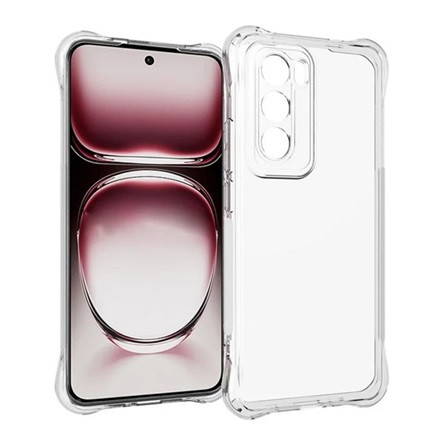 Gigapack Oppo Reno 12 5G Gigapack Szilikon telefonvédő ütésállóság, légpárnás sarok, ÁTLÁTSZÓ