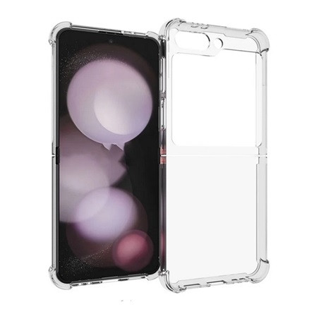 Gigapack Samsung Z Flip6 5G Gigapack Szilikon telefonvédő ütésállóság, légpárnás sarok, ÁTLÁTSZÓ