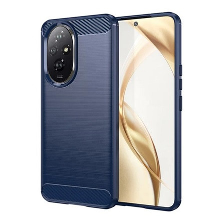 Gigapack Honor 200 5G Gigapack Szilikon telefonvédő ütésállóság, karbon minta, SÖTÉTKÉK