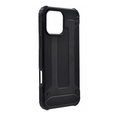 Gigapack iPhone 16 Pro Max 5G Gigapack Defender szilikon telefonvédő ütésállóság, fémhatás, FEKETE
