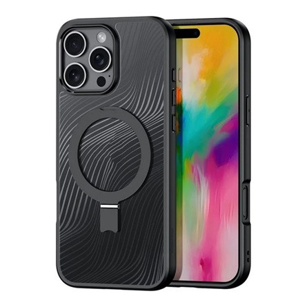 Dux Ducis iPhone 16 Pro 5G DUX DUCIS AIMO szilikon telefonvédő ütésállóság, hullám, FEKETE