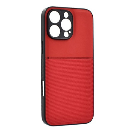 Gigapack iPhone 16 Pro 5G Gigapack Szilikon telefonvédő ütésállóság, csíkos, PIROS