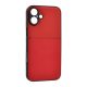 Gigapack iPhone 16 5G Gigapack Szilikon telefonvédő ütésállóság, csíkos, PIROS