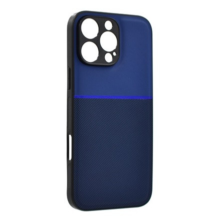 Gigapack iPhone 16 Pro 5G Gigapack Szilikon telefonvédő ütésállóság, csíkos, SÖTÉTKÉK
