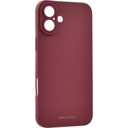 Roar iPhone 16 Plus ROAR LUNA szilikon telefonvédő ultravékony, wireless, BORDÓ