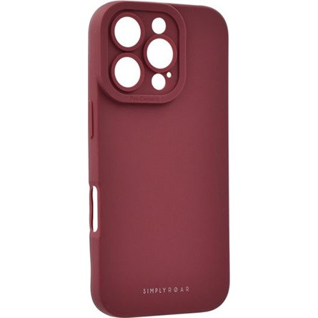 Roar iPhone 16 Pro ROAR LUNA szilikon telefonvédő ultravékony, wireless, BORDÓ