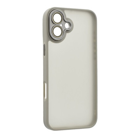 Gigapack iPhone 16 Plus 5G Gigapack Szilikon telefonvédő ütésállóság, kameravédő, VILÁGOSSZÜRKE