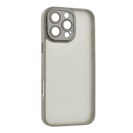 Gigapack iPhone 16 Pro 5G Gigapack Szilikon telefonvédő ütésállóság, kameravédő, VILÁGOSSZÜRKE