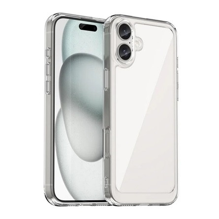 Gigapack iPhone 16 Plus 5G Gigapack Szilikon telefonvédő ütésállóság, átlátszó hátlap, ÁTLÁTSZÓ