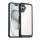 Gigapack iPhone 16 Plus 5G Gigapack Szilikon telefonvédő ütésállóság, átlátszó hátlap, FEKETE