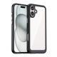 Gigapack iPhone 16 Plus 5G Gigapack Szilikon telefonvédő ütésállóság, átlátszó hátlap, FEKETE