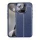 Gigapack iPhone 16 Pro Max 5G Gigapack Szilikon telefonvédő ütésállóság, varrás minta, SÖTÉTKÉK