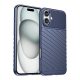 Gigapack iPhone 16 5G Gigapack Szilikon telefonvédő ütésállóság, dombor minta, SÖTÉTKÉK