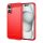 Gigapack iPhone 16 5G Gigapack Szilikon telefonvédő ütésállóság, karbon minta, PIROS