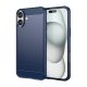 Gigapack iPhone 16 Plus 5G Gigapack Szilikon telefonvédő ütésállóság, karbon minta, SÖTÉTKÉK