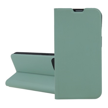 Gigapack iPhone 16 5G Gigapack Tok álló, bőr hatású FLIP, kártyazseb, VILÁGOSZÖLD