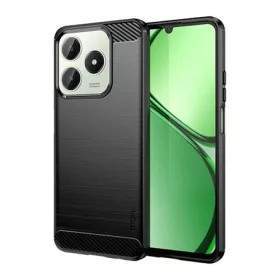   Mofi Realme C63 4G MOFI szilikon telefonvédő ütésállóság, karbon minta, FEKETE