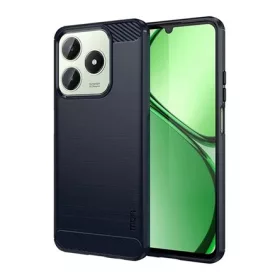  Mofi Realme C63 4G MOFI szilikon telefonvédő ütésállóság, karbon minta, SÖTÉTKÉK