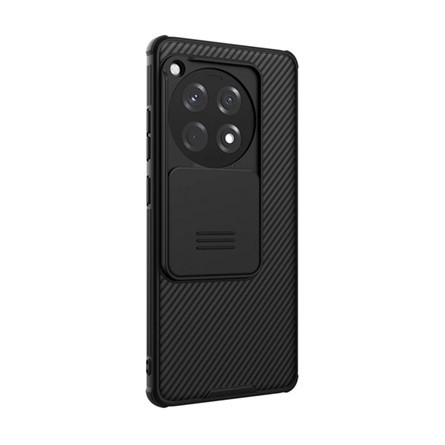 Nillkin OnePlus 12R 5g NILLKIN CAMSHIELD PRO szilikon telefonvédő ütésállóság, csíkos, FEKETE