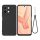 Gigapack Vivo Y28 4G Gigapack Szilikon telefonvédő matt, prémium + kézpánt, FEKETE