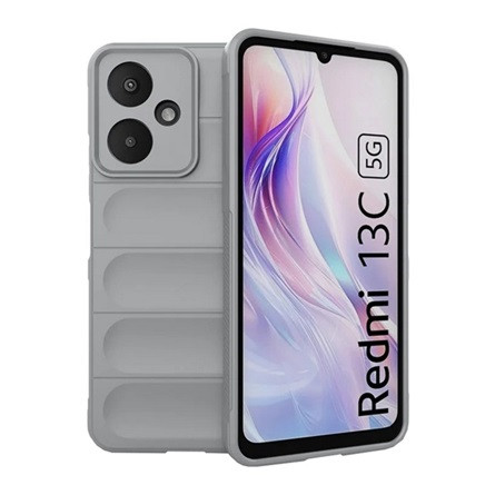 Gigapack Redmi 13C 5G GIGAPACK Szilikon telefonvédő ütésállóság, 3D, VILÁGOSSZÜRKE