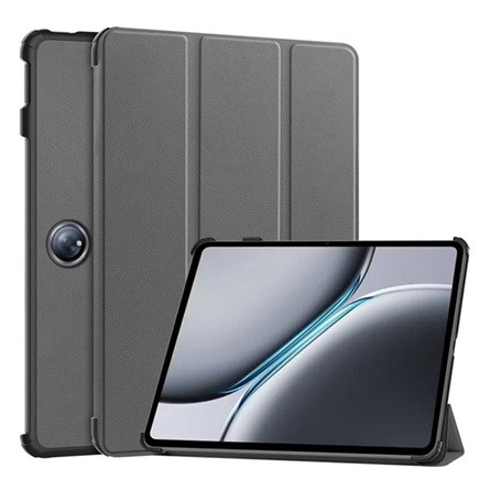 Gigapack OnePlus Pad 2 Gigapack Tok álló, bőr hatású aktív FLIP, asztali tartó, SÖTÉTSZÜRKE