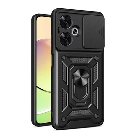 Gigapack Redmi 13C 5G Gigapack Defender szilikon telefonvédő ütésállóság, kameravédő, FEKETE
