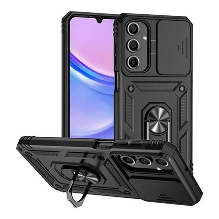 Gigapack Samsung A16 4G Gigapack Defender szilikon telefonvédő ütésállóság, kameravédő, FEKETE
