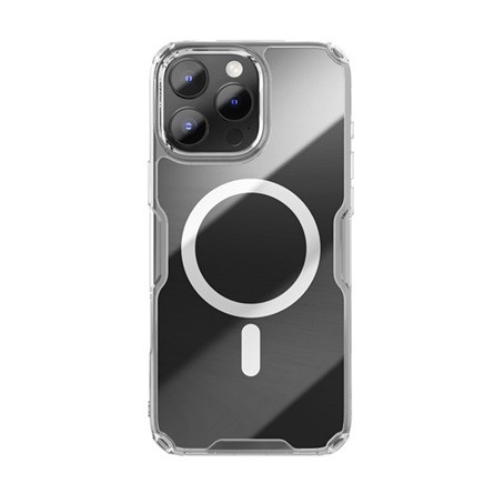 Nillkin iPhone 16 Pro Max 5G NILLKIN NATURE PRO MAGNETIC műanyag telefonvédő ütésállóság, MagSafe, ÁTLÁTSZÓ