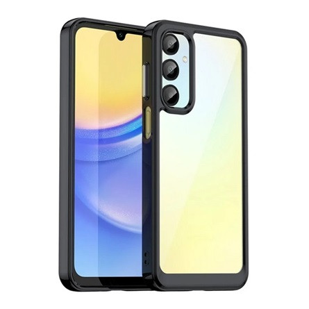 Gigapack Samsung A16 4G Gigapack Szilikon telefonvédő ütésállóság, átlátszó hátlap, FEKETE