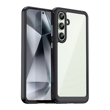 Gigapack Samsung S24 FE 5G Gigapack Szilikon telefonvédő ütésállóság, átlátszó hátlap, FEKETE