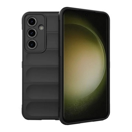 Gigapack Samsung S24 FE 5G Gigapack Szilikon telefonvédő ütésállóság, 3D, FEKETE