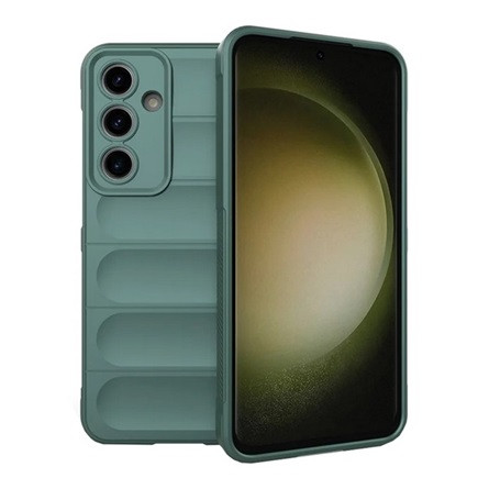 Gigapack Samsung S24 FE 5G Gigapack Szilikon telefonvédő ütésállóság, 3D, SÖTÉTZÖLD