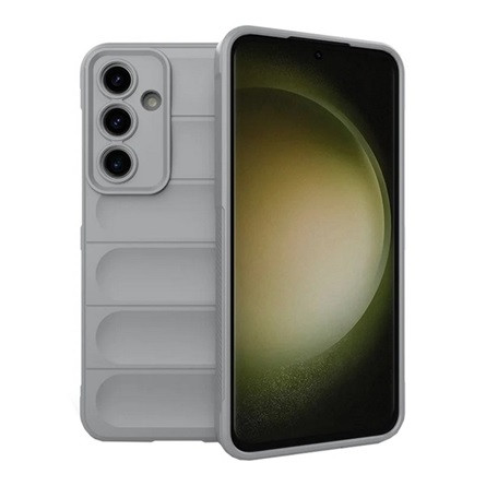 Gigapack Samsung S24 FE 5G Gigapack Szilikon telefonvédő ütésállóság, 3D, VILÁGOSSZÜRKE