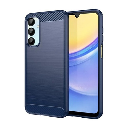 Gigapack Samsung A16 4G GIGAPACK Szilikon telefonvédő ütésállóság, karbon minta, SÖTÉTKÉK