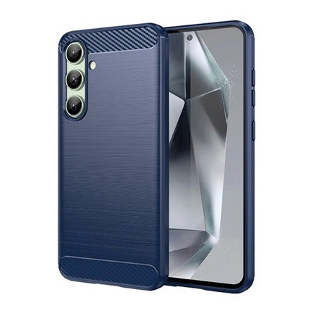 Gigapack Samsung S24 FE 5G Gigapack Szilikon telefonvédő ütésállóság, karbon minta, SÖTÉTKÉK