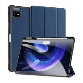   Dux Ducis Xiaomi Pad 6 DUX DUCIS DOMO tok álló, bőr hatású aktív FLIP, ceruza tartó, SÖTÉTKÉK