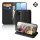 Dux Ducis iPhone 16 Pro Max 5G DUX DUCIS HIVO tok álló, valódi bőr FLIP, RFID, FEKETE