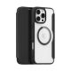 Dux Ducis iPhone 16 Pro 5G DUX DUCIS SKIN X PRO tok álló, bőr hatású FLIP, MagSafe, FEKETE