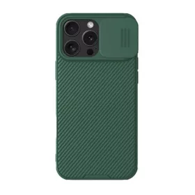   Nillkin iPhone 16 Pro Max 5G NILLKIN CAMSHIELD PRO MAGNETIC műanyag telefonvédő ütésállóság, csíkos, SÖTÉTZÖLD