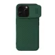 Nillkin iPhone 16 Pro 5G NILLKIN CAMSHIELD PRO MAGNETIC műanyag telefonvédő ütésállóság, csíkos, SÖTÉTZÖLD